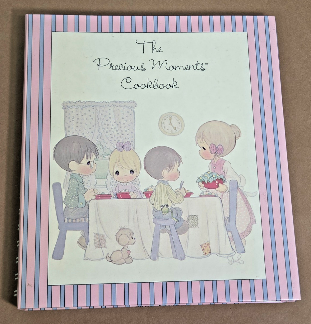 Vintage 1989 The Precious Moments Cookbook Enesco Spiral Bound Collectible